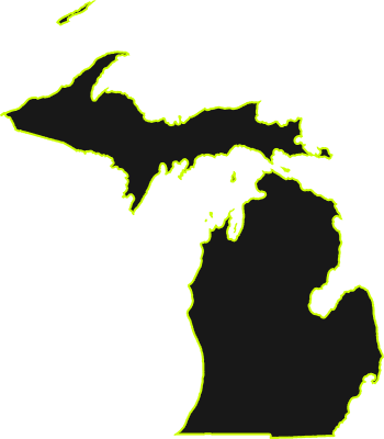 Michigan State Outline