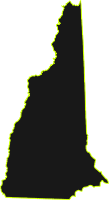 New Hampshire State Outline